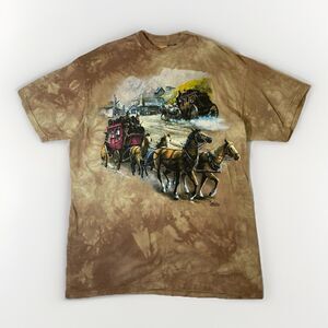 Vintage 1998 Ted Blaylock The Mountain Men's Brown Western Style T Shirt XXL
